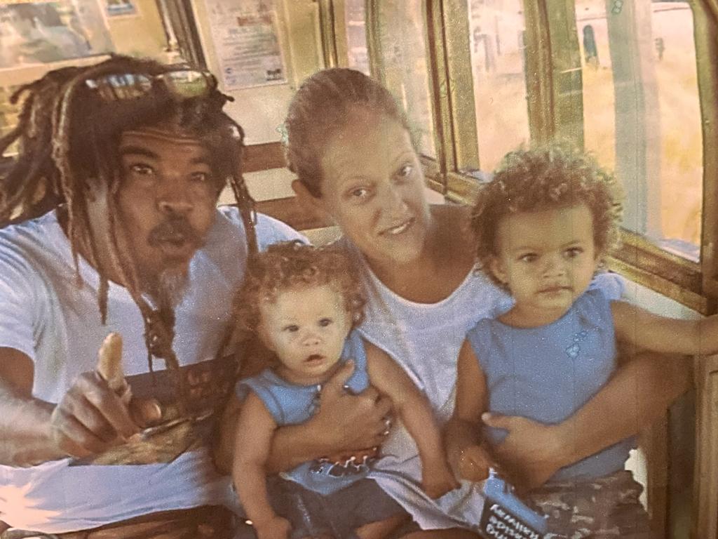 Rachel Roberts DOS Santos, her husband Manole, and her boys Emol and Jam before separating