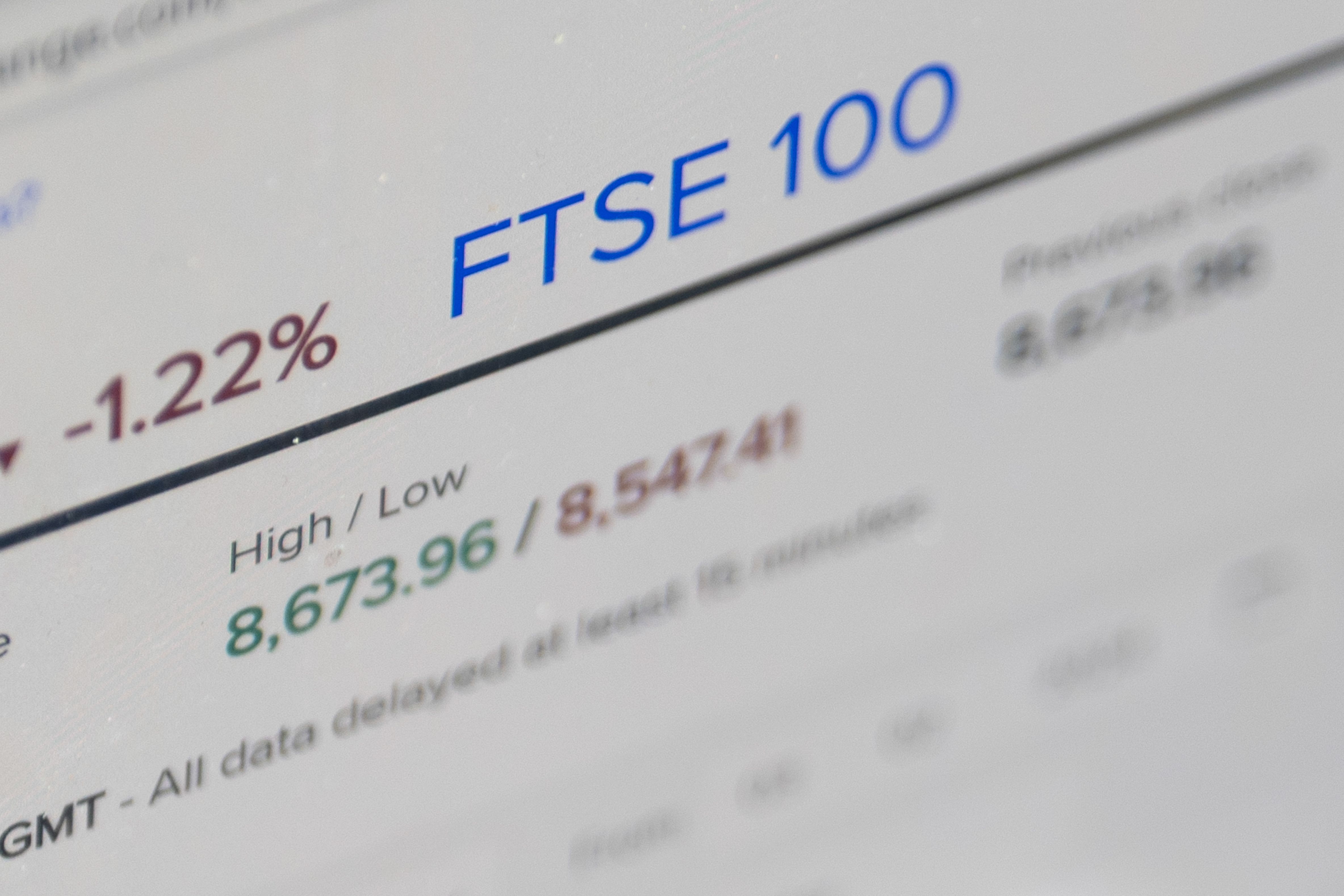 The London Stock Exchange website (PA)