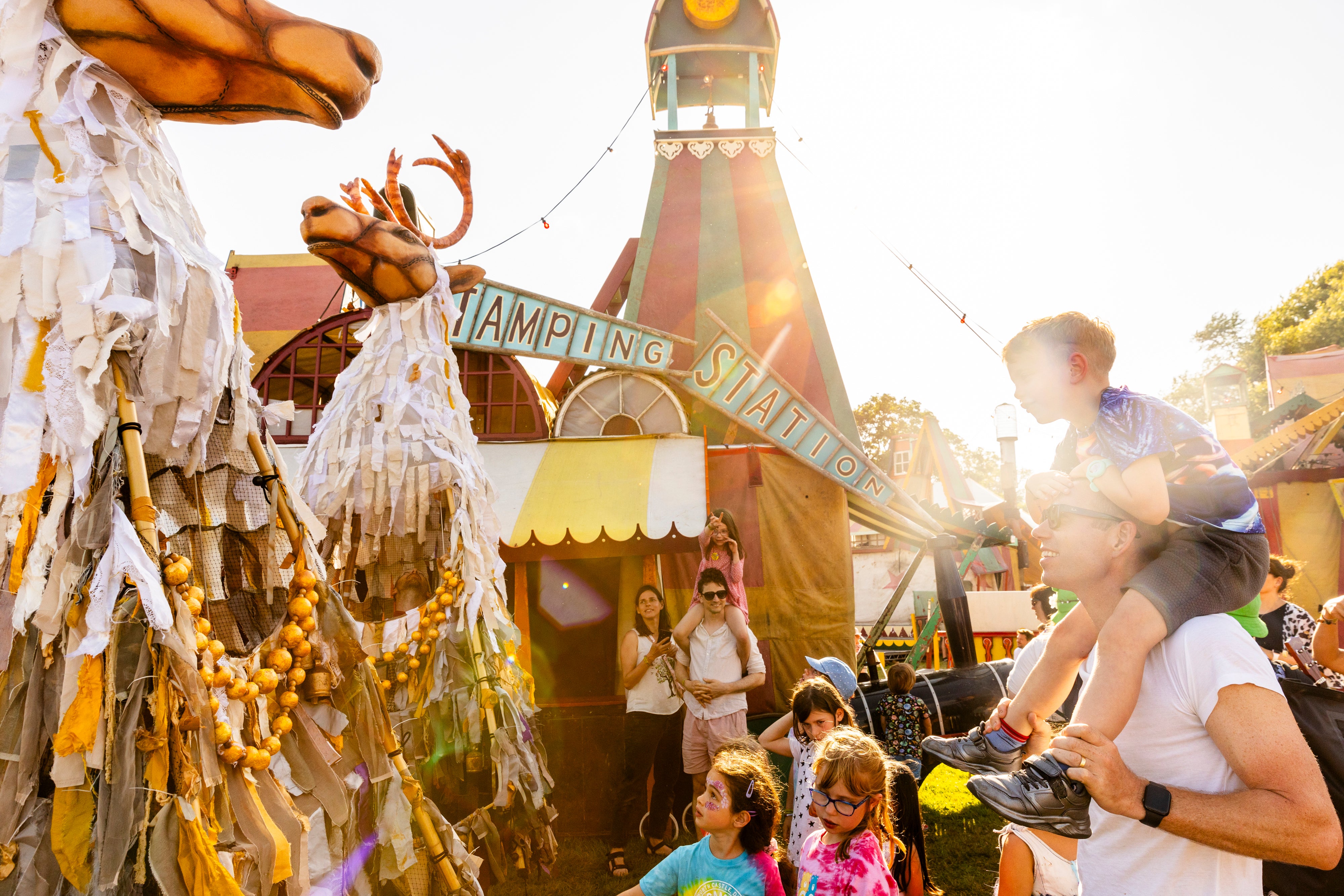 <p>Family fun at Camp Bestival</p>