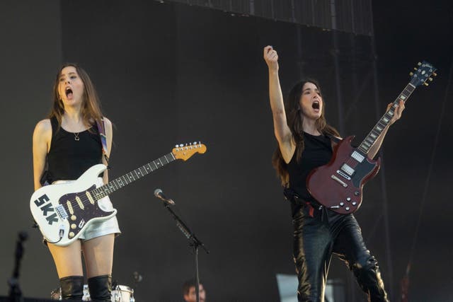 <p>Haim perform at Primavera Barcelona 2025</p>