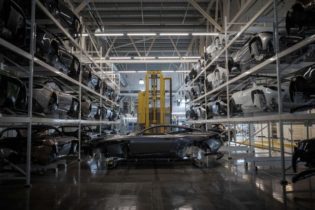 Luxury car makers in the UK face challenges which ‘threaten competitiveness and growth’, according to a report (Alamy/PA)