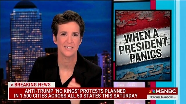 Rachel Maddow says Trump is 'absolutely panicking' and has 'no freaking  idea' how to respond to LA protests | The Independent