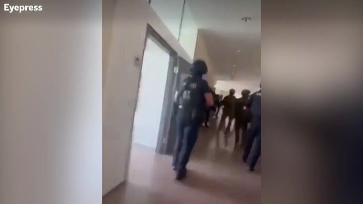 <p>Austria school shooting: Gun shots heard in classroom as armed police storm building to rescue students.</p>