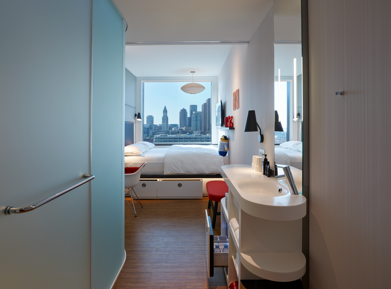 CitizenM Boston North Station is situated directly above the home of the Boston Celtics and Boston Bruins at TD Garden