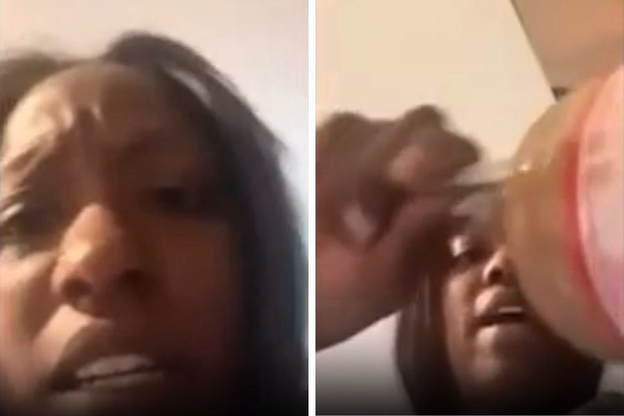 Asja Outerbridge, a Detroit fashion stylist, made her sick daughter a PB&J sandwich during her virtual court appearance and angered the judge.