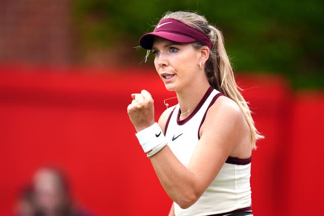 Katie Boulter is through to the next round (John Walton/PA)