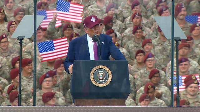 <p>Trump says people who burn the American flag 'should go to jail for a year'</p>