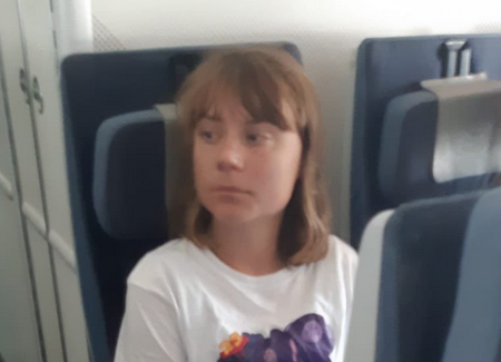 Greta Thunberg on a flight to Sweden from Israel, via France