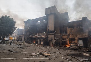 Russian attacks killed seven people overnight last night, Ukrainian officials said