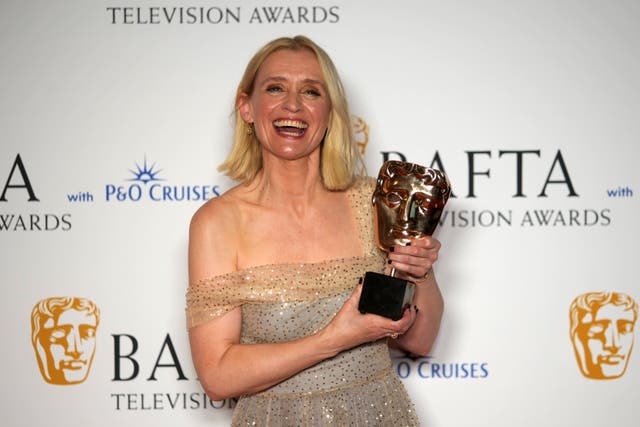 Anne-Marie Duff won a Bafta for her lead role in Apple TV’s black comedy series Bad Sisters (Jeff Moore/PA)
