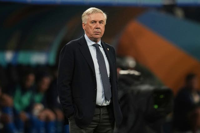 Brazil’s coach Carlo Ancelotti (Andre Penner/AP)