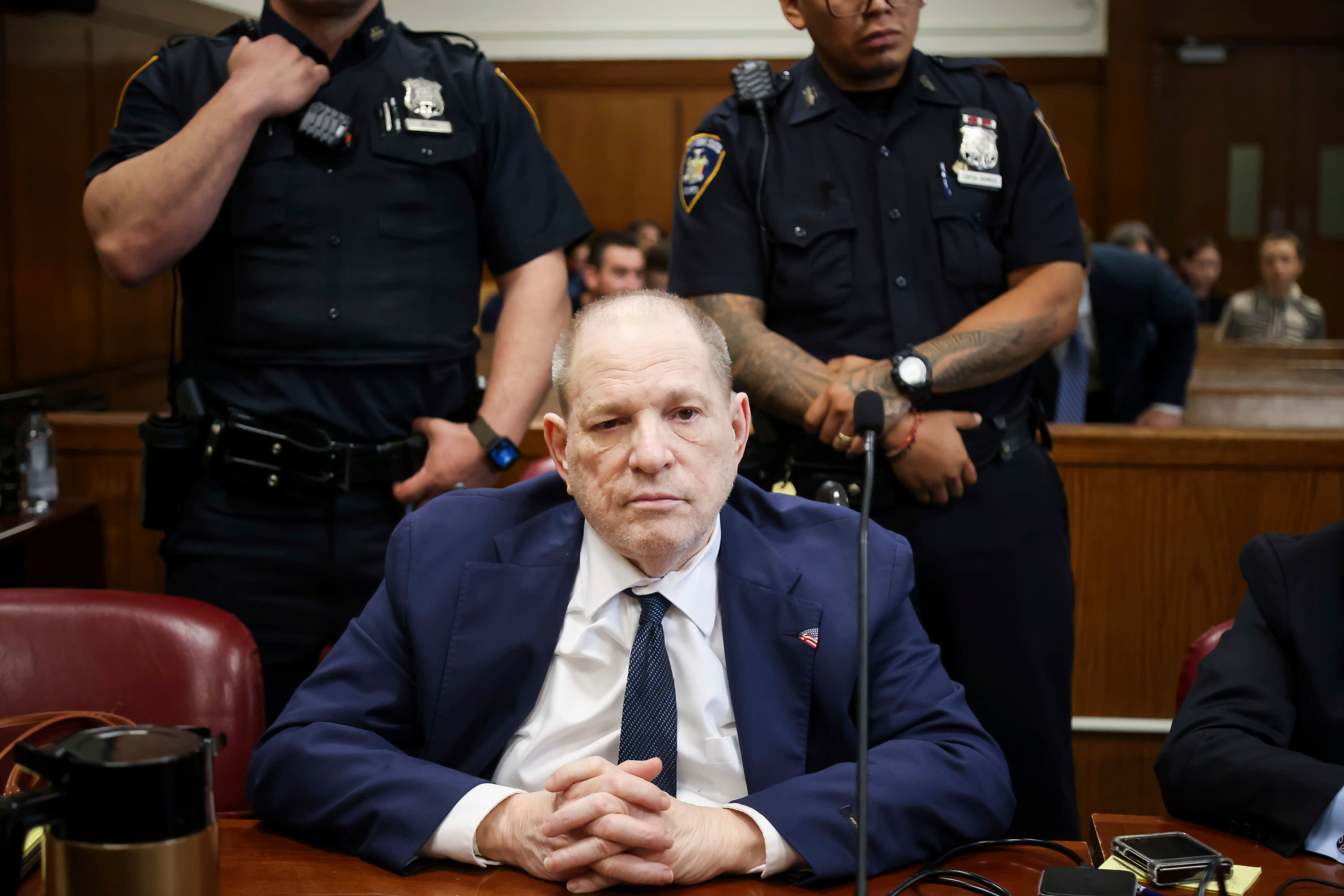 Harvey Weinstein appears in court for his retrial in June