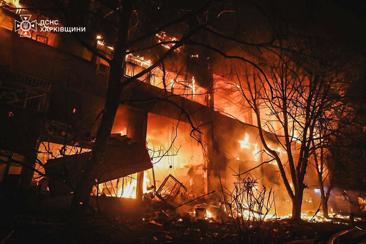 Russia drones hit Kharkiv and other parts of Ukraine