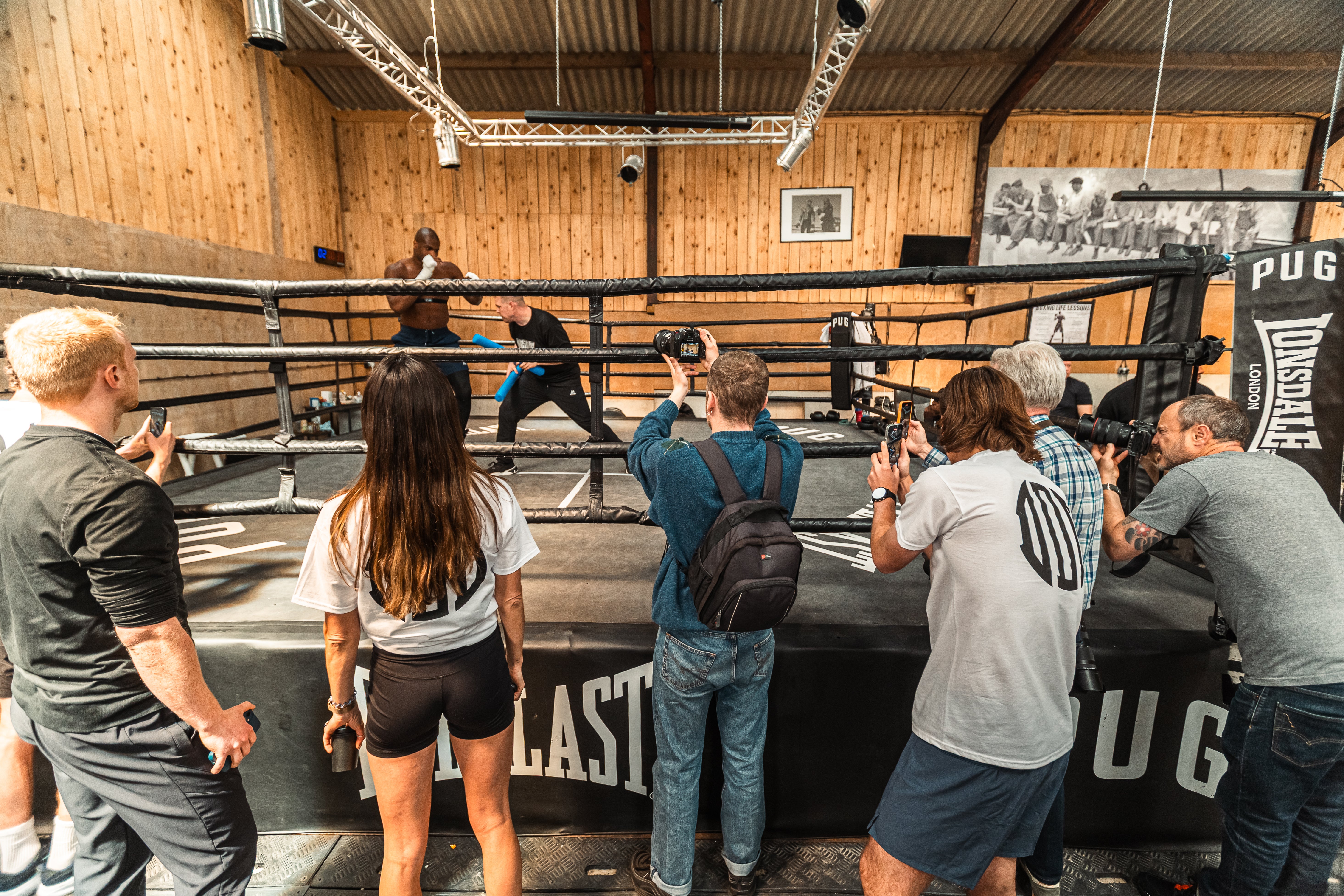 The Independent was invited to an open training session where Daniel Dubois demonstrated some padwork