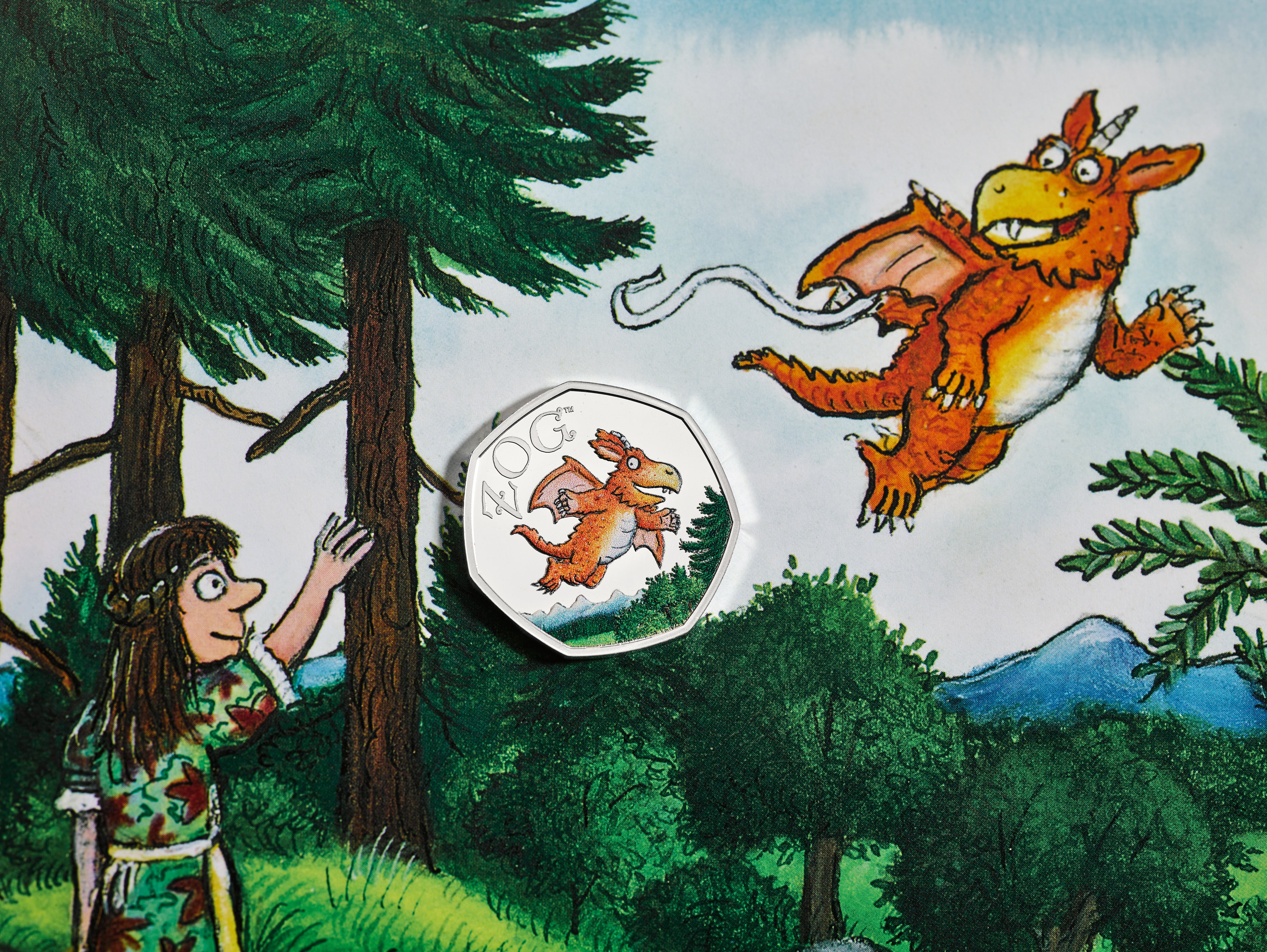 The Royal Mint's new 50p coin celebrate's the children's character Zog