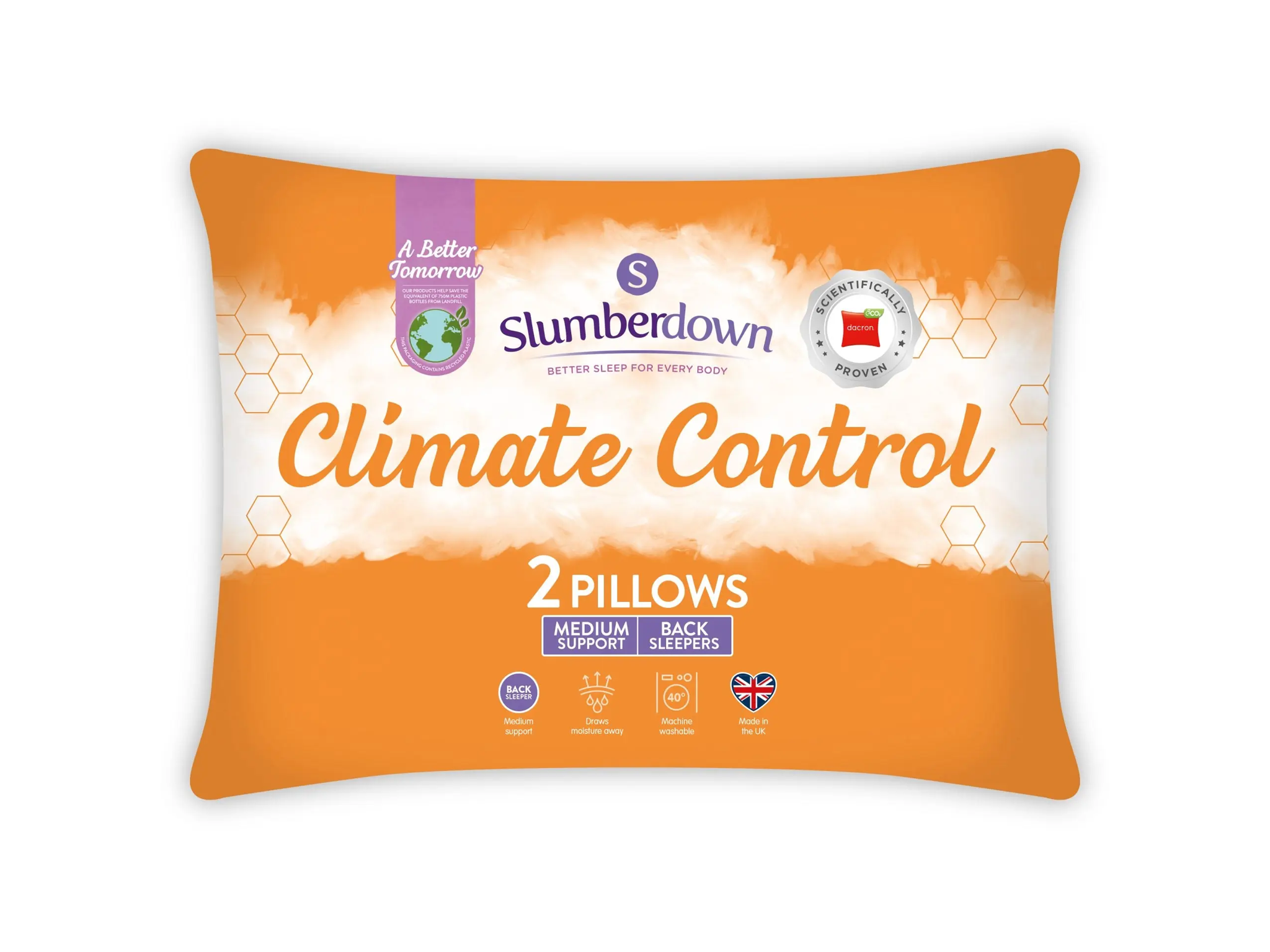 best cooling pillow IndyBest review Slumberdown climate control pillow, pack of two