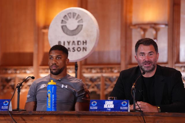 Next year could be Anthony Joshua’s last in boxing, according to Eddie Hearn (Bradley Collyer/PA)