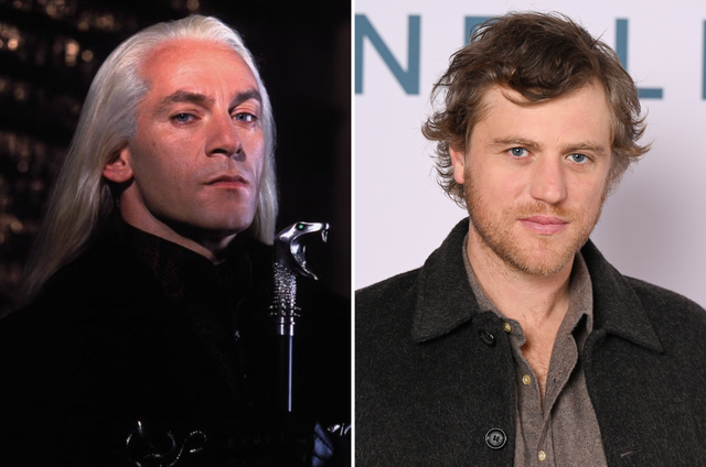 <p>Johnny Flynn (right) will succeed Jason Isaac (left) as Lucius Malfoy in new Harry Potter series </p>