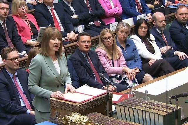 Chancellor of the Exchequer Rachel Reeves delivers her Government’s spending review to MPs (House of Commons/UK Parliament/PA)