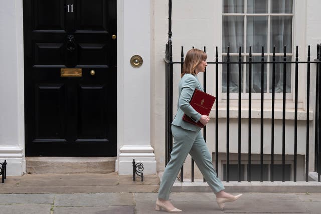 Chancellor Rachel Reeves leaves 11 Downing Street for the Commons, where she unveiled the Government’s spending plans (Stefan Rousseau/PA)