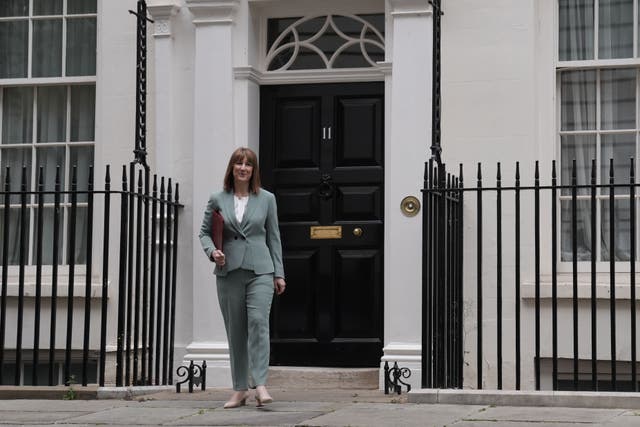 Chancellor of the Exchequer Rachel Reeves leaves 11 Downing Street (Stefan Rousseau/PA)