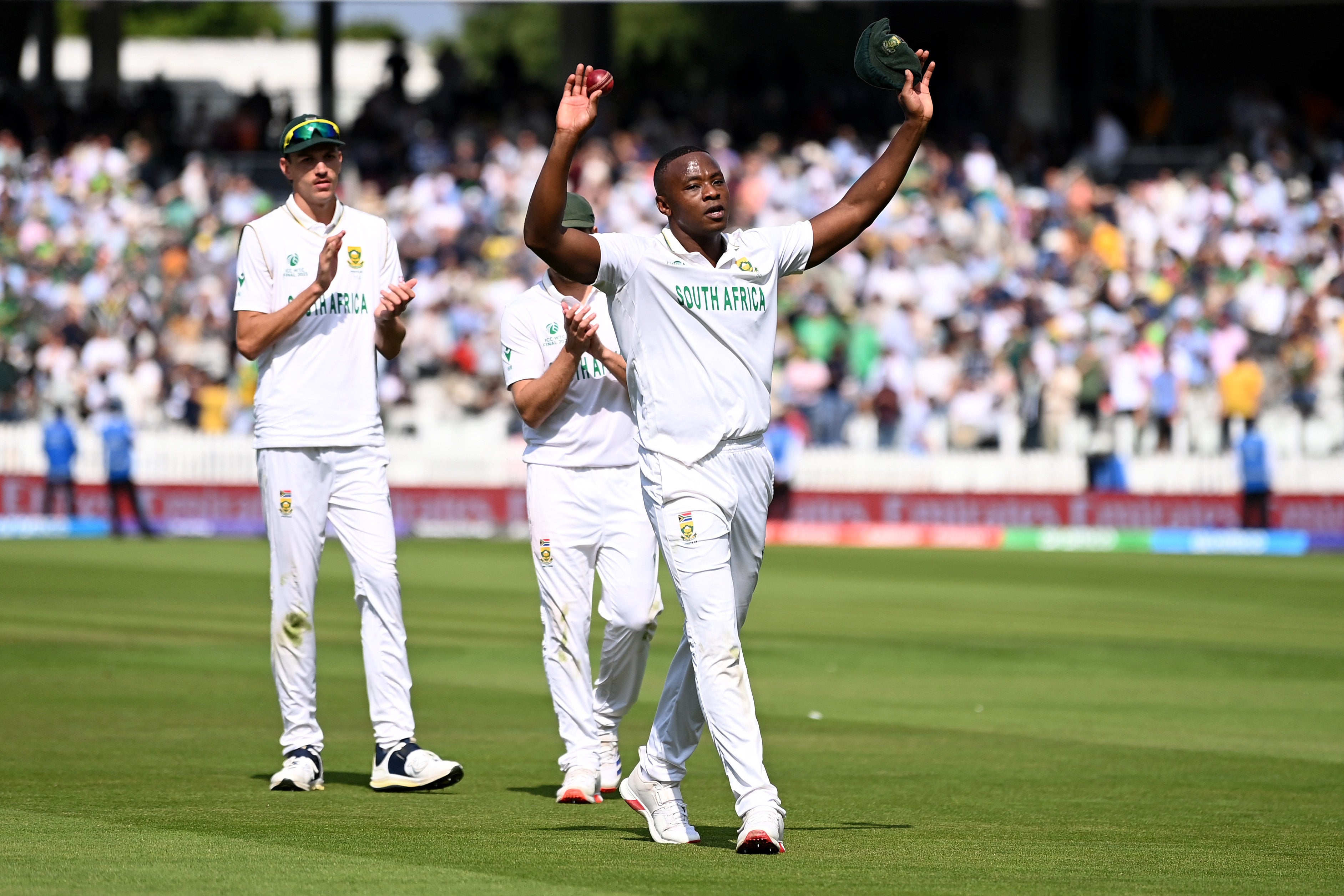 Kagiso Rabada levou um cinco para o primeiro dia no Lord's