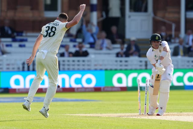 <p>Josh Hazlewood helped Australia seize control of the World Test Championship Final</p>