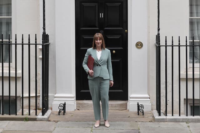 Chancellor of the Exchequer Rachel Reeves leaves 11 Downing Street ahead of delivering her spending review (Stefan Rousseau/PA)
