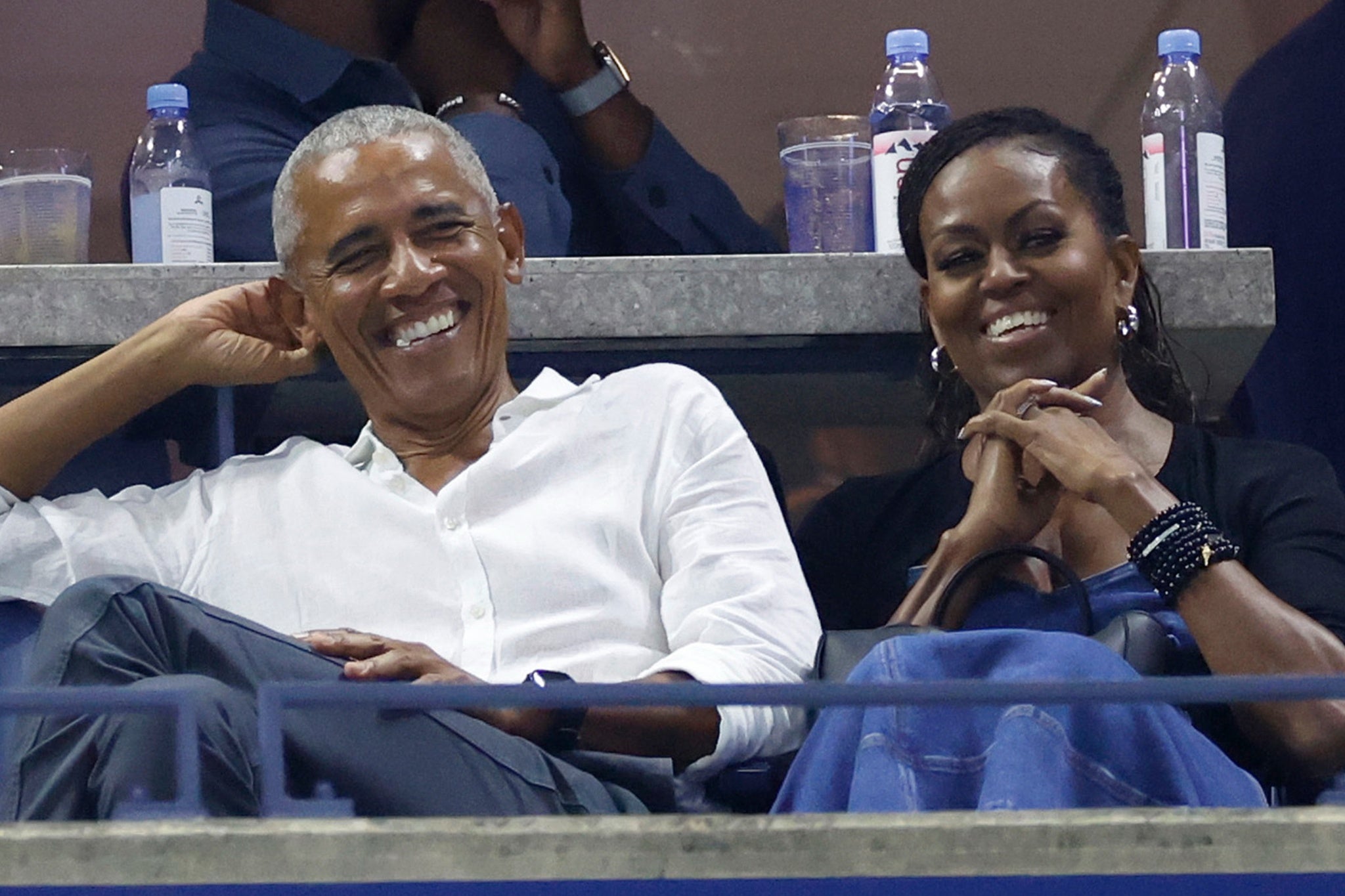 ‘[We are] watching you guys do the work, getting advice on how to keep those lines of communication open,’ Michelle said about Bruce Springsteen and his wife