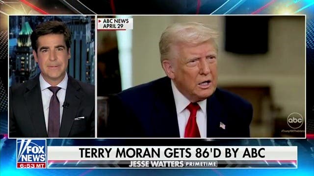 <p>Fox News host Jesse Watters says that ABC News ‘86'd’ correspondent Terry Moran less than a month after calling for James Comey to be prosecuted for his "8647" post.</p>