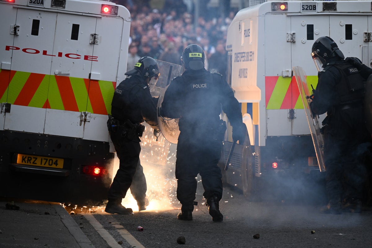 Riot police deployed in Northern Ireland as violence continues