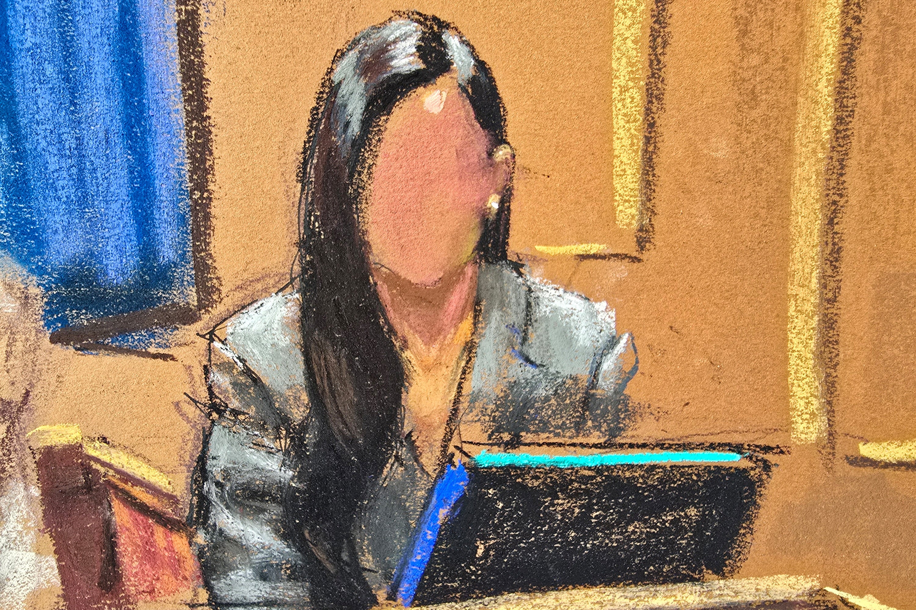 A witness testifying under the pseudonym Jane to protect her privacy is cross examined by defense attorney Teny Geragos during Sean