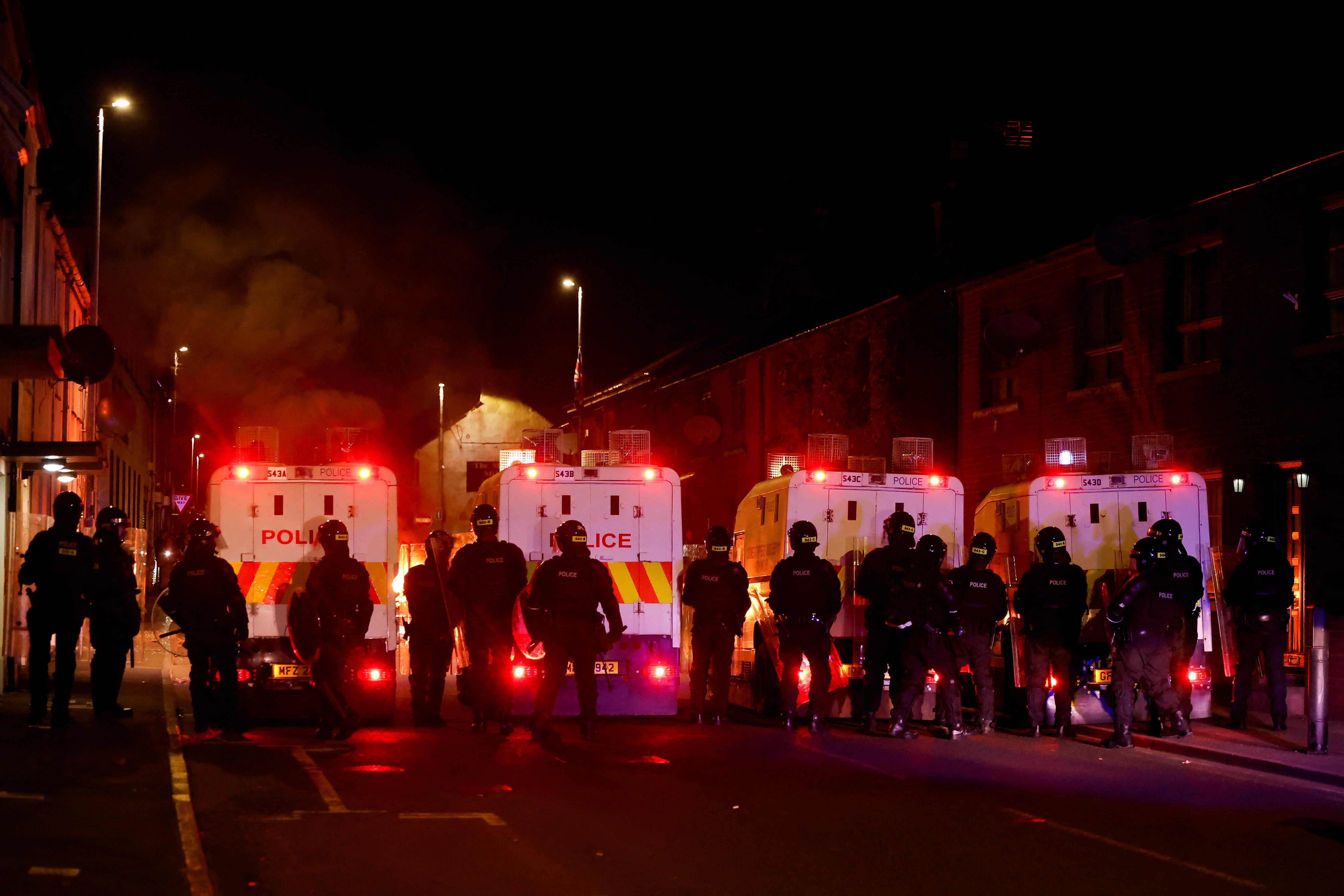 The unrest began on Monday after a peaceful protest which was held in support of the family of a girl.