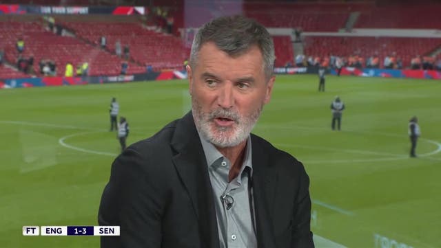 <p>Roy Keane says ‘something missing’ from ‘unhappy’ England after Senegal defeat.</p>