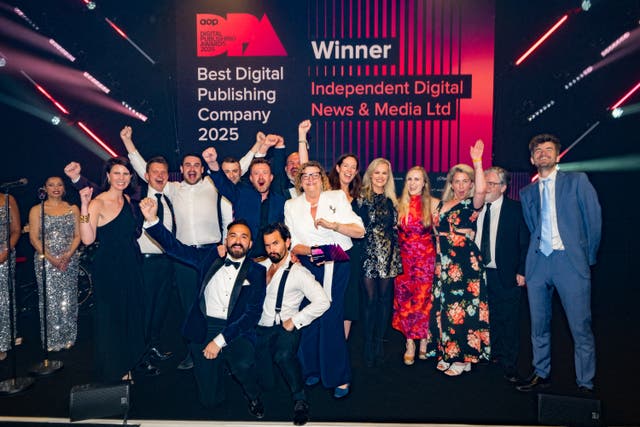 <p>The Independent was named Best Digital Publishing Company 2025</p>