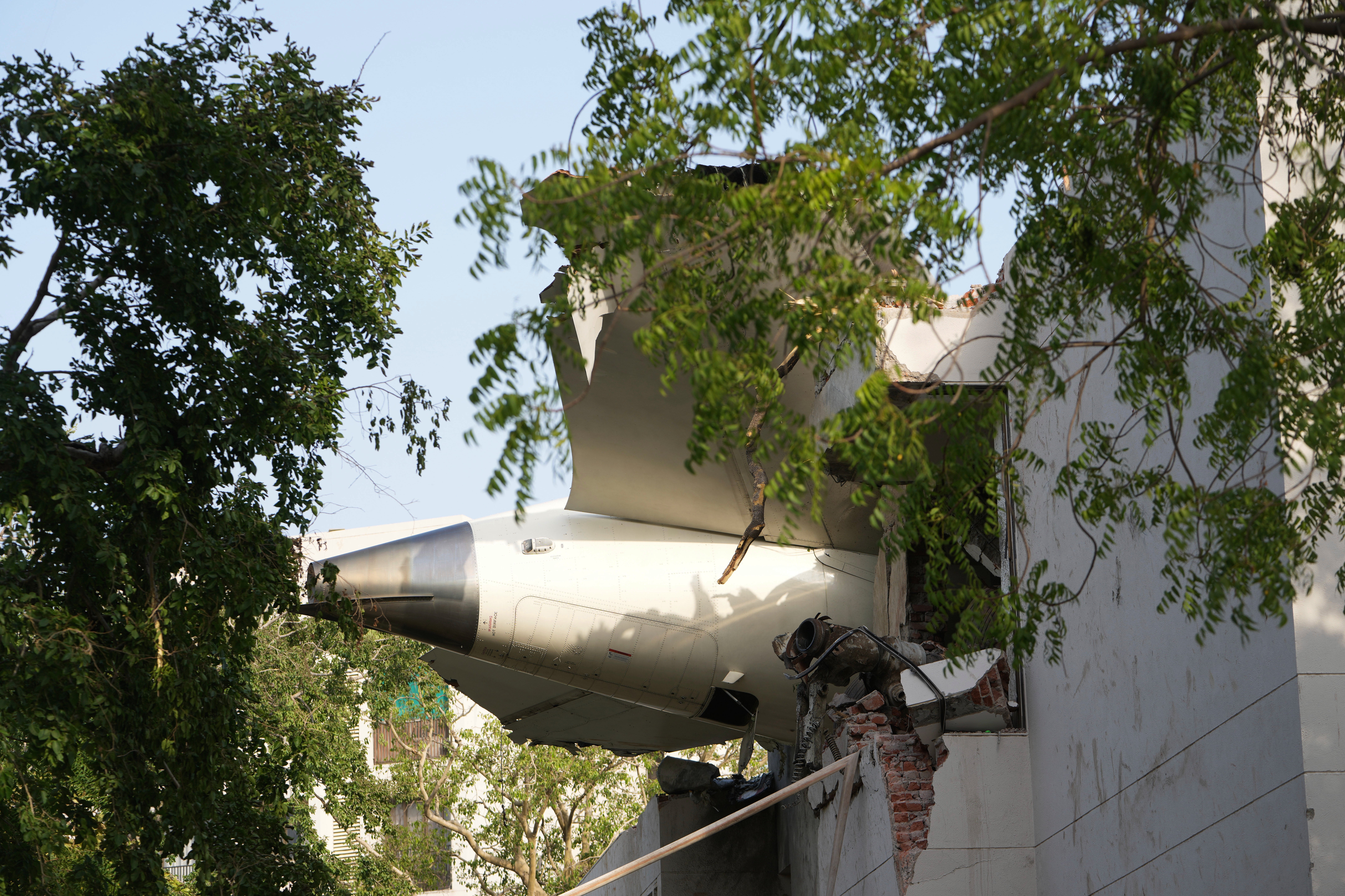 The plane crashed into a medical college