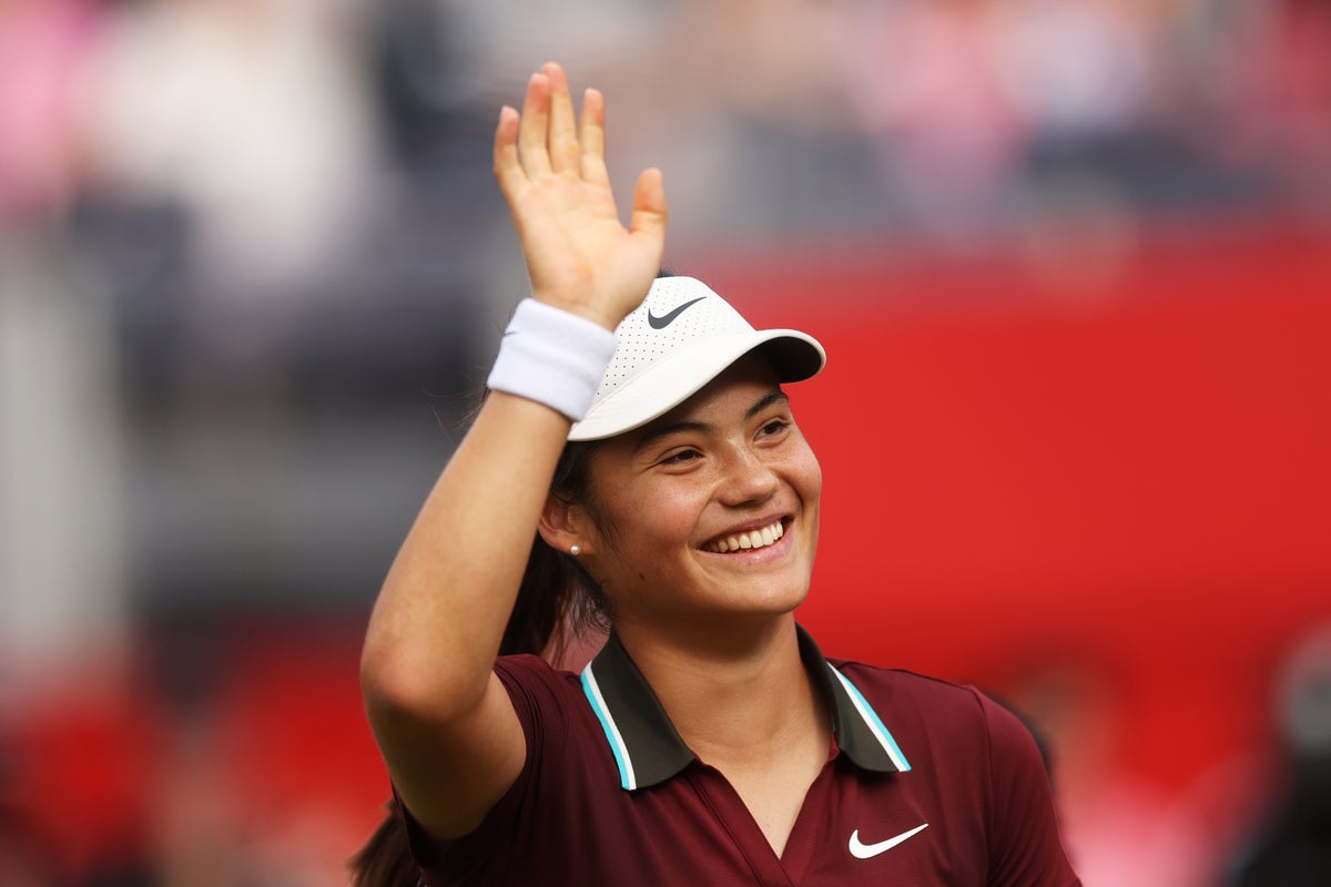 Emma Raducanu celebrates new British No 1 status by saving home blushes at Queen’s