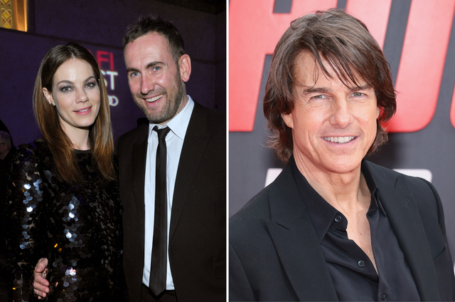 <p>Michelle Monaghan and her husband Peter White (middle) have been married since 2005</p>