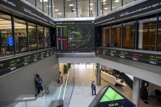 London’s FTSE 100 has hit a new record closing high (Jeff Moore/PA)