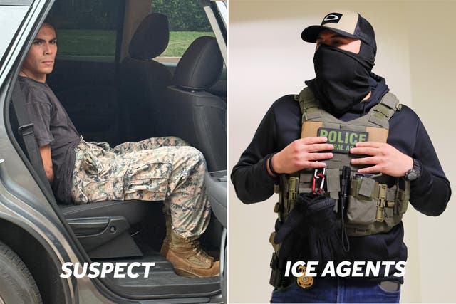 <p>Arrest of Alejandro Theodoro Orellana comes as federal officials have been defending ICE use of face masks against mounting criticism</p>