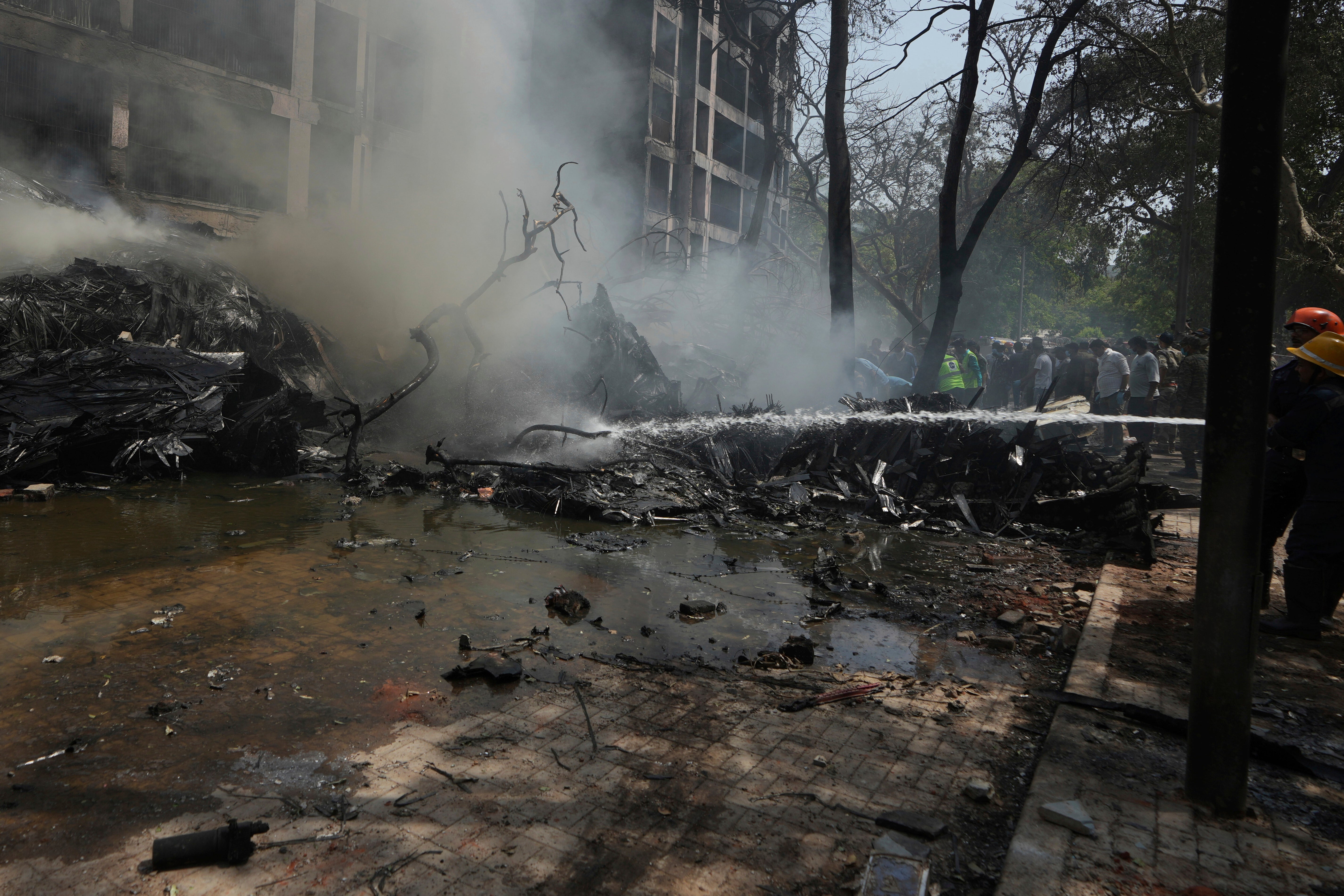 INDIA-AVIÓN ESTRELLADO-SOBREVIVIENTE