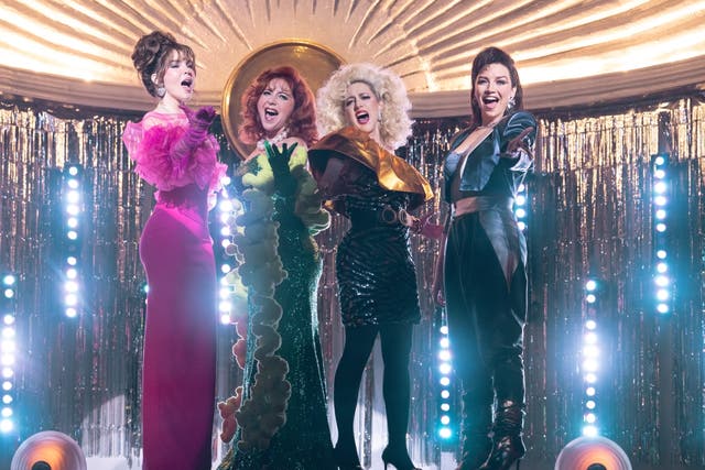 <p>De izq. a der.: Belinda, Diana Bovio, Mariana Treviño y Regina Blandón en la nueva serie de 8 episodios ‘Mentiras’</p>