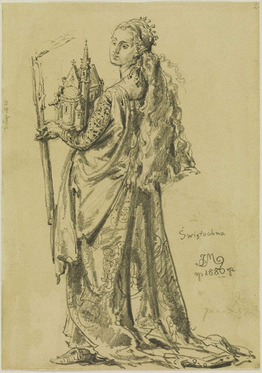 Świętosława war die Schwester von Bolesław the Tapferkeit