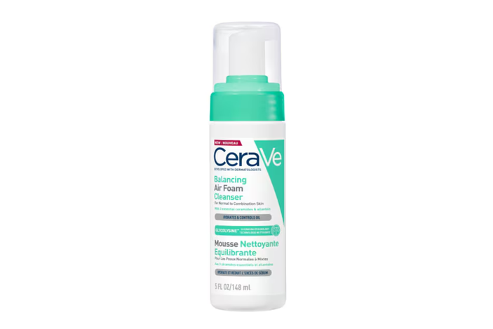 cerave balancing air foam cleanser review indybest