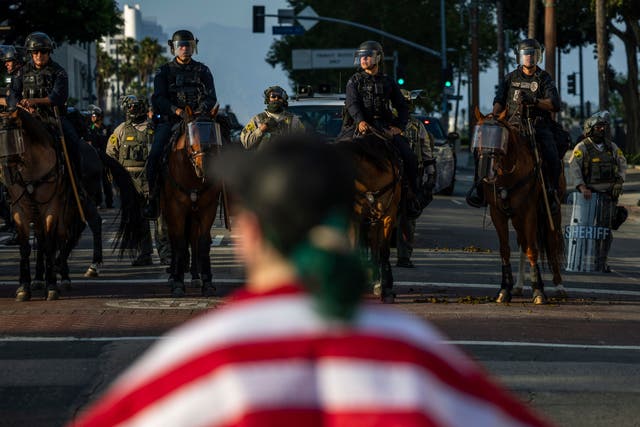 Immigration Protests Los Angeles