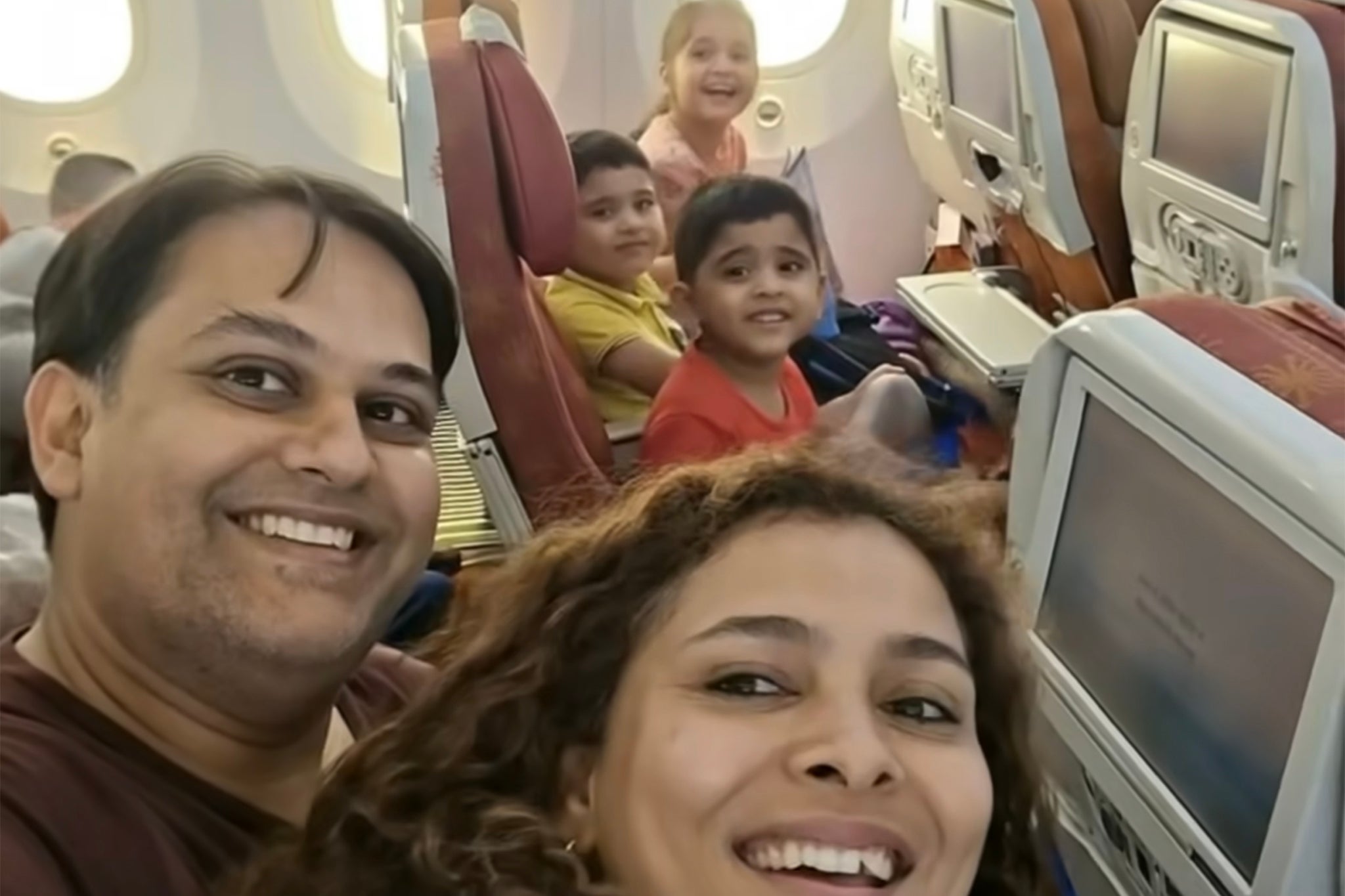 The final selfie taken by Dr Prateek Joshi and his family