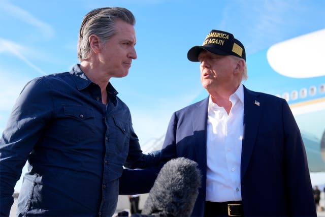 <p>President Donald Trump lashed out at California Governor Gavin Newsom again on Truth Social, and said he should be ‘thanking him’ for deploying the National Guard in Los Angeles.</p>