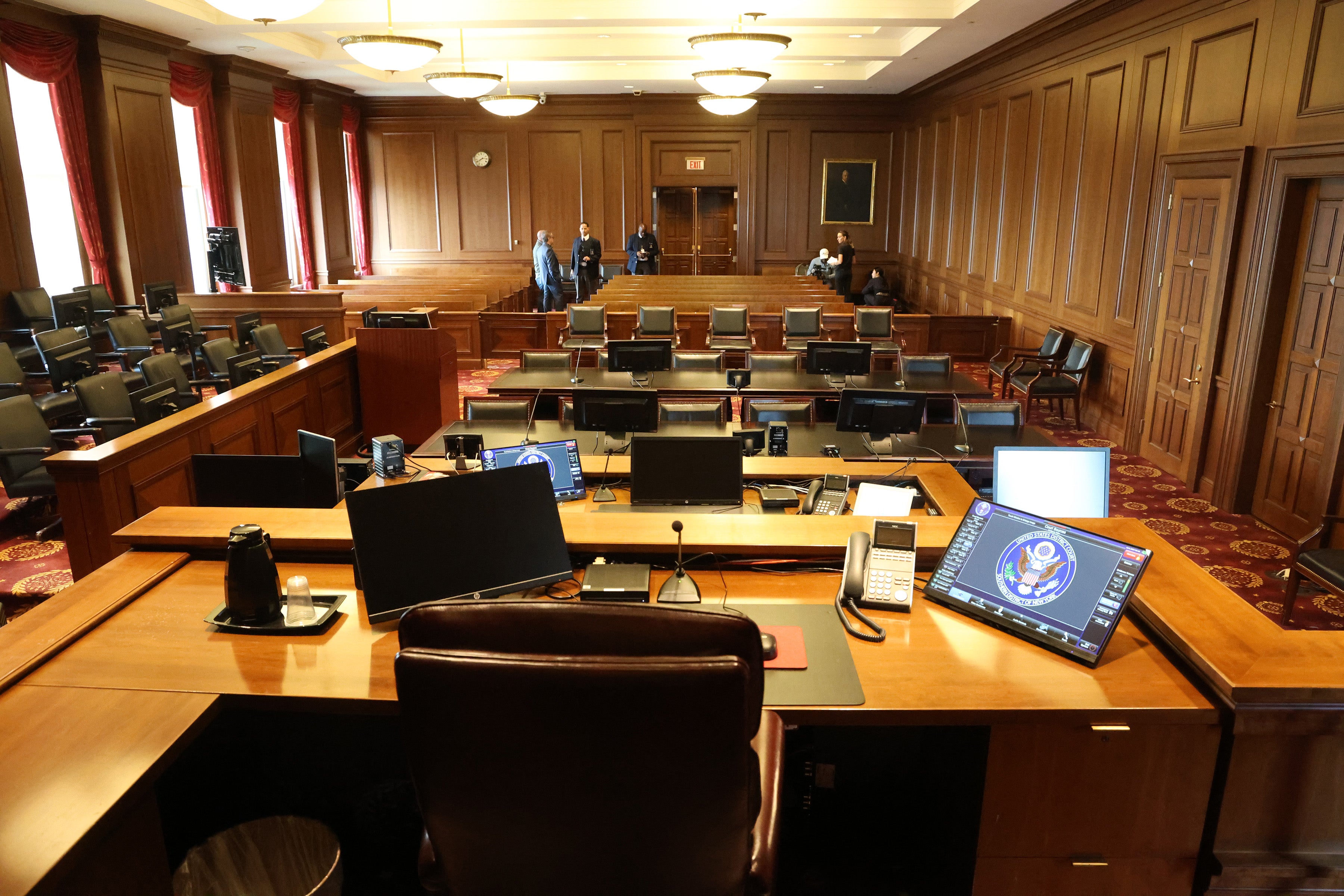 A view from the judge's seat