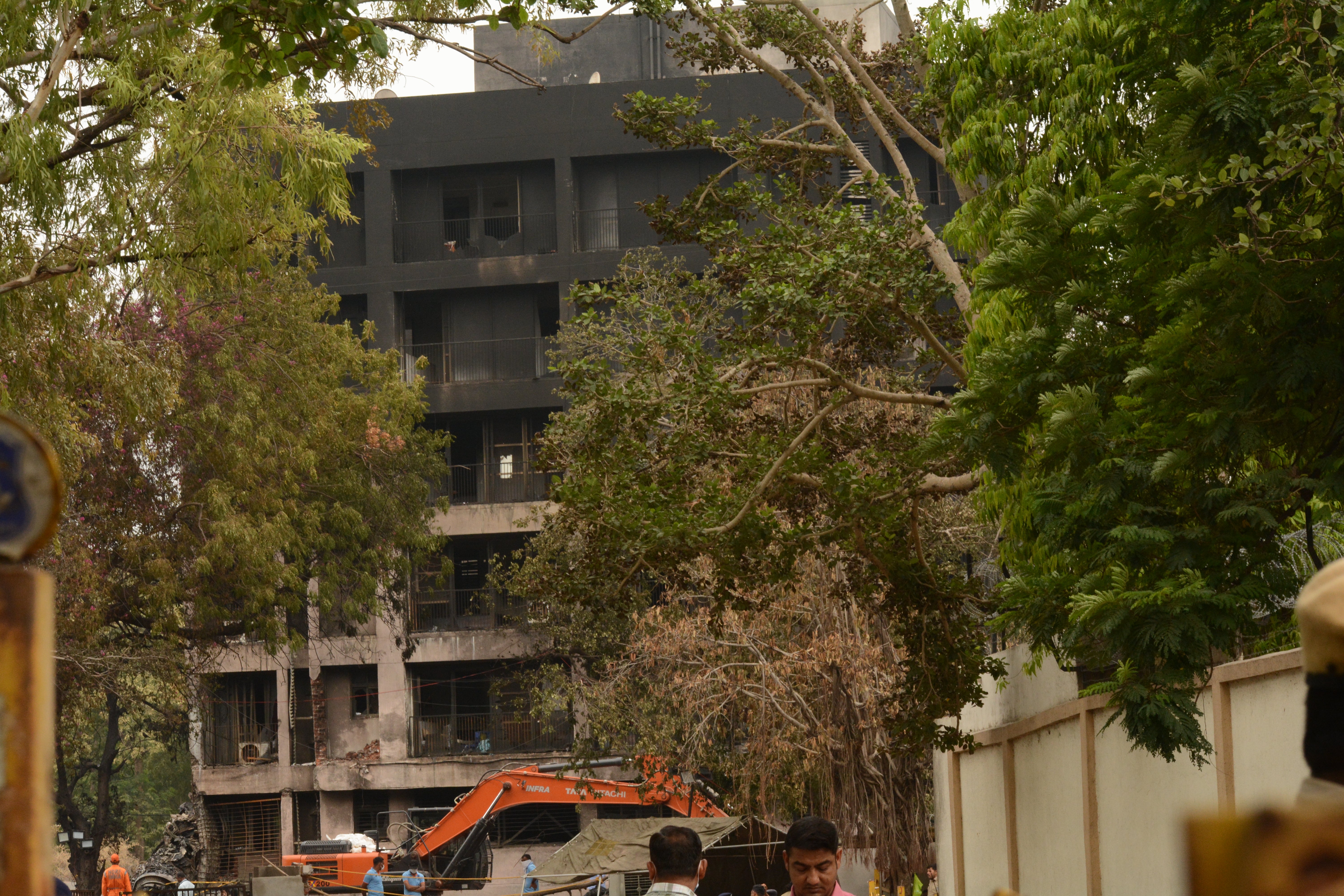 The BJ Medical College was badly damaged when the passenger plane struck