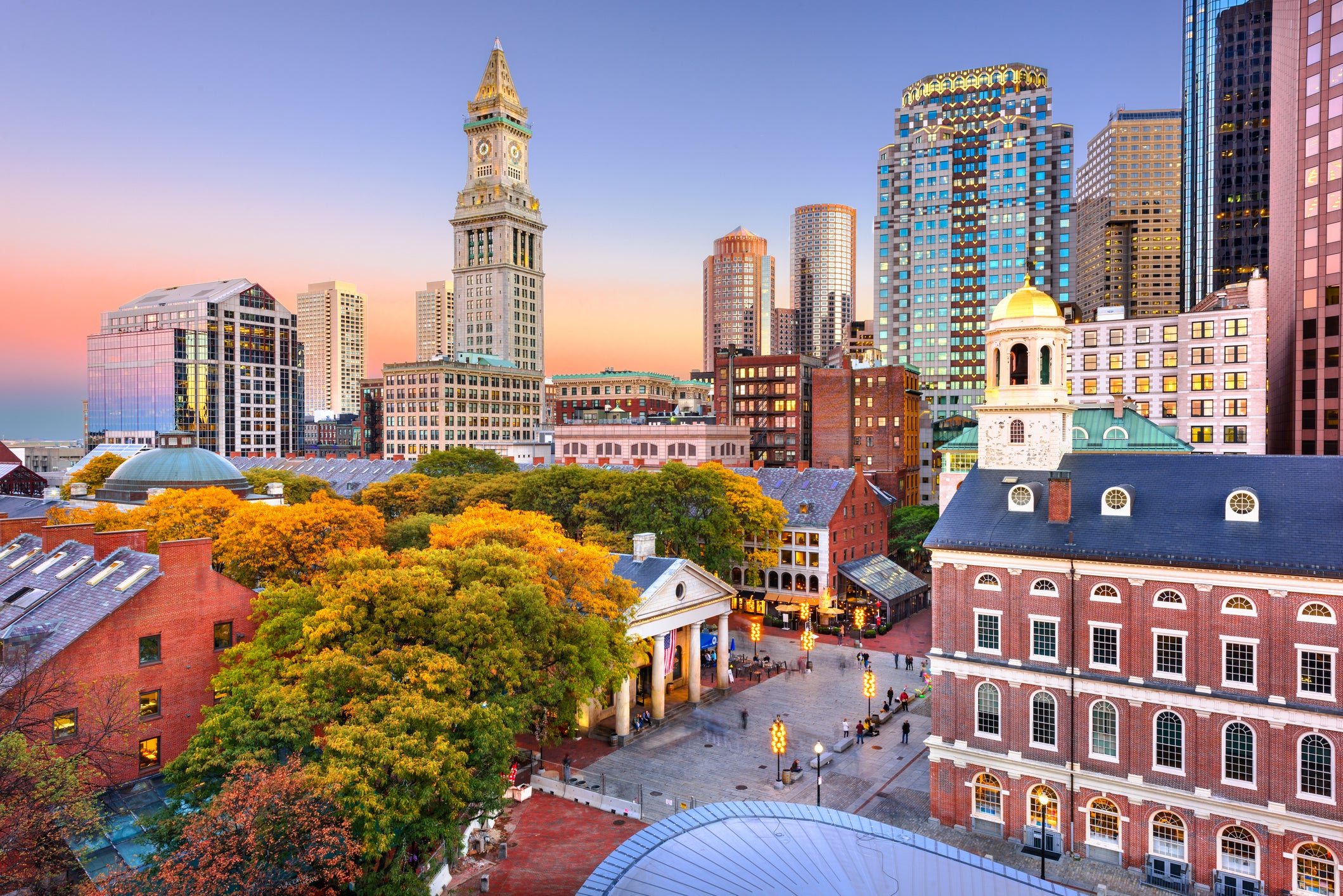 The sights of compact Boston can be seen by foot in around two hours
